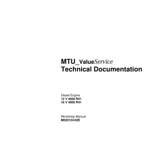 Volvo Mtu4000R41 Service Manual