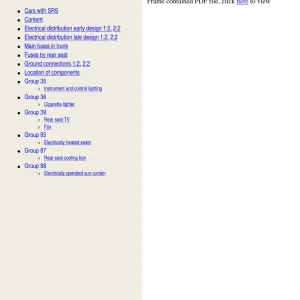 Volvo S80 2000 Executive 2000 Service Manual