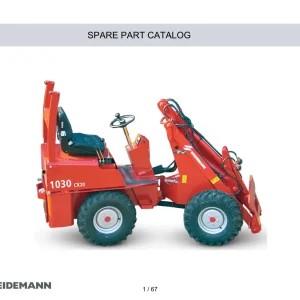 Weidemann 1030 Cx20 Parts Manual