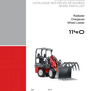 Weidemann 1140 Rl16 Wheel Radlader Parts Manual