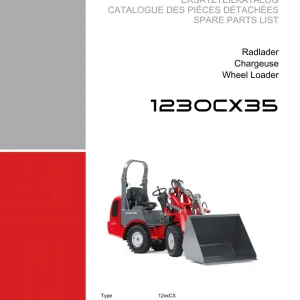 Weidemann 1230 Cx35 Wheel Radlader Parts Manual