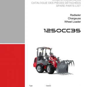 Weidemann 1250 Cc35 Wheel Radlader Parts Manual