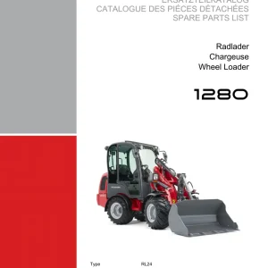 Weidemann 1280 Rl24 Wheel Radlader Parts Manual
