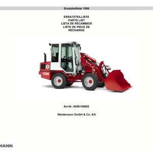 Weidemann 1506 Parts Manual