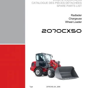 Weidemann 2070 Cx50 Wheel Radlader 2070 Parts Manual