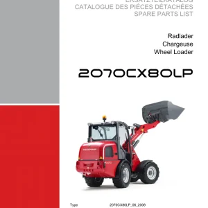 Weidemann 2070 Cx80Lp Wheel Radlader 2070 Parts Manual