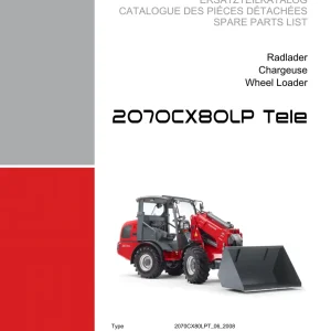 Weidemann 2070 Cx80Lp Wheel Radlader 2070 Parts Manual