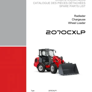Weidemann 2070 Cxlp Wheel Radlader 2070 Parts Manual