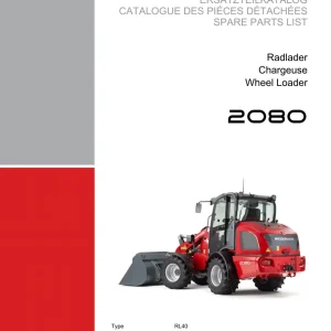 Weidemann 2080 Rl40 Wheel Radlader 2080 Parts Manual