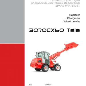 Weidemann 3070 Cx60 Wheel Radlader Parts Manual