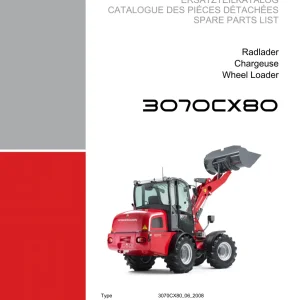 Weidemann 3070 Cx80 Wheel Radlader Parts Manual