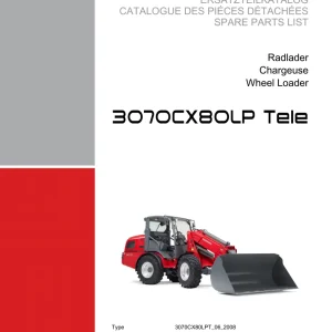 Weidemann 3070 Cx80Lp Wheel Radlader Parts Manual
