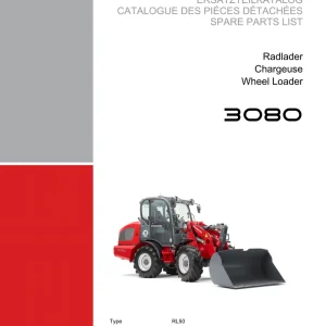 Weidemann 3080 Rl50 Wheel Radlader Parts Manual