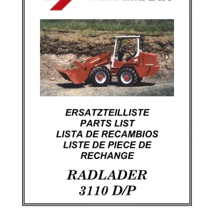 Weidemann 3110 Dp Radlader Parts Manual