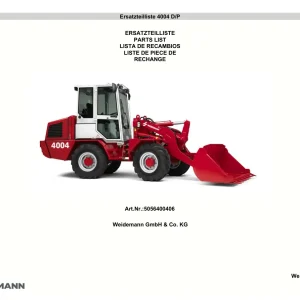 Weidemann 4004 Dp Parts Manual