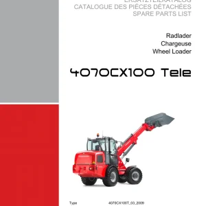Weidemann 4070 Cx100 Wheel Radlader Parts Manual