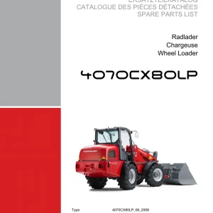 Weidemann 4070 Cx80Lp Wheel Radlader Parts Manual