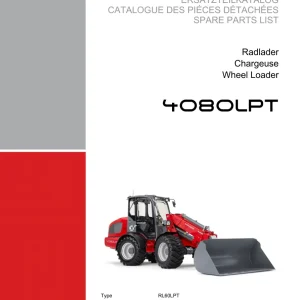 Weidemann 4080 Lpt Wheel Radlader Parts Manual