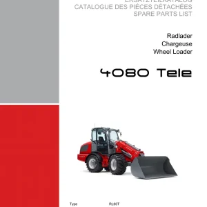 Weidemann 4080 Rl60T Wheel Radlader Parts Manual