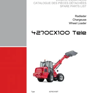 Weidemann 4270 Cx100 Wheel Radlader Parts Manual