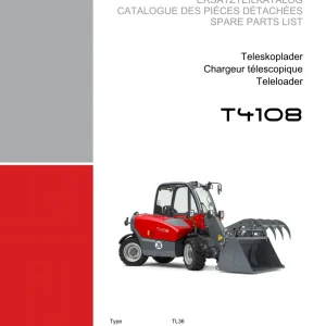 Weidemann T4108 Tl36 Teleskoplader Parts Manual