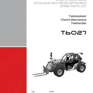 Weidemann T6027 Teleskoplader Parts Manual
