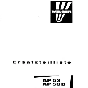 Welger Ap53 Ap53D Parts Manual