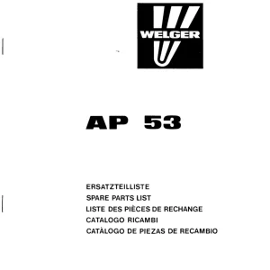 Welger Ap53 Parts Manual