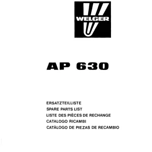 Welger Ap630 Parts Manual