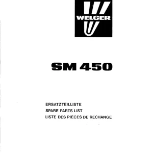 Welger Sm450 Parts Manual