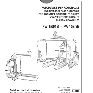 Wolagri Fw 15S 1B 2B Roundbales Parts Manual
