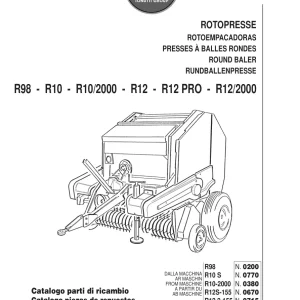 Wolagri R98 R10 R10 2000 R12 R12Pro R12 2000 2000 Parts Manual