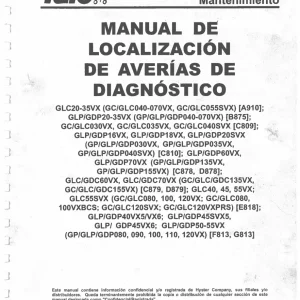 Toyota Yale Vx Svc Service Manual