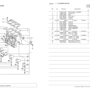 Yanmar 3Tne68C Sa Parts Manual