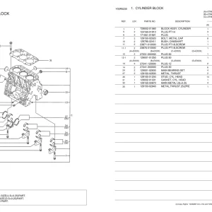 Yanmar 3Tne84 Sa Parts Manual