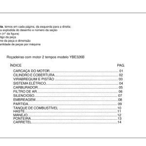 Yanmar Ybe326 Parts Manual