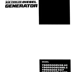 Yanmar Ydg5500Ee Parts Manual