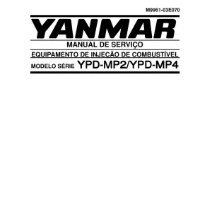 Yanmar Ypd Mp2 Mp4 Service Manual