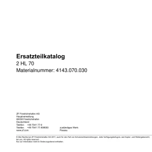 ZF 2Hl70 2012 Parts Manual
