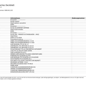ZF 6S850Pto 2015 Parts Manual