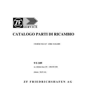 ZF 9S109 2005 Parts Manual