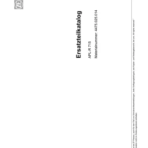 ZF Aplr715 2009 Parts Manual