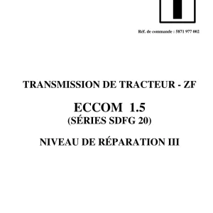Deutz Zf Eccom 1.5 (Series Sdfg 20) Service Manual