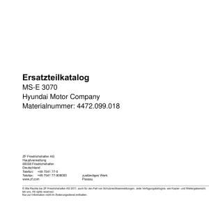 ZF Mse3070 2012 Parts Manual