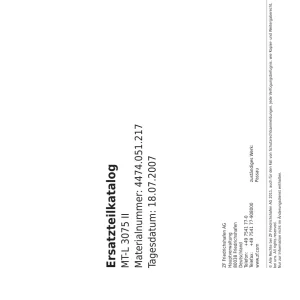 ZF Mtl3075Ii 2007 Parts Manual