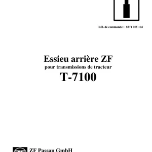 Deutz Zf T 7100 Service Manual