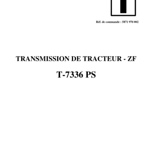 Deutz Zf T 7336 Ps Service Manual