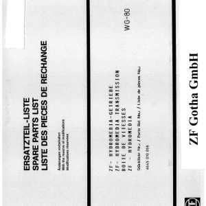 ZF Wg80 Parts Manual