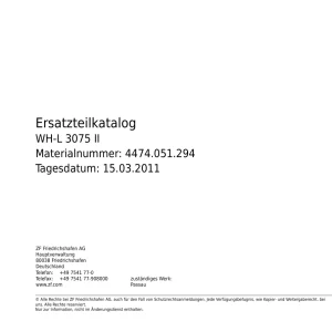ZF Whl3075Ii 2011 Parts Manual