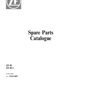 ZF 45 1 2008 Parts Manual
